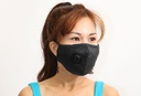 CLEANSTAR - CLOTH FACE MASK WITH VENT AND FILTER - BLACK