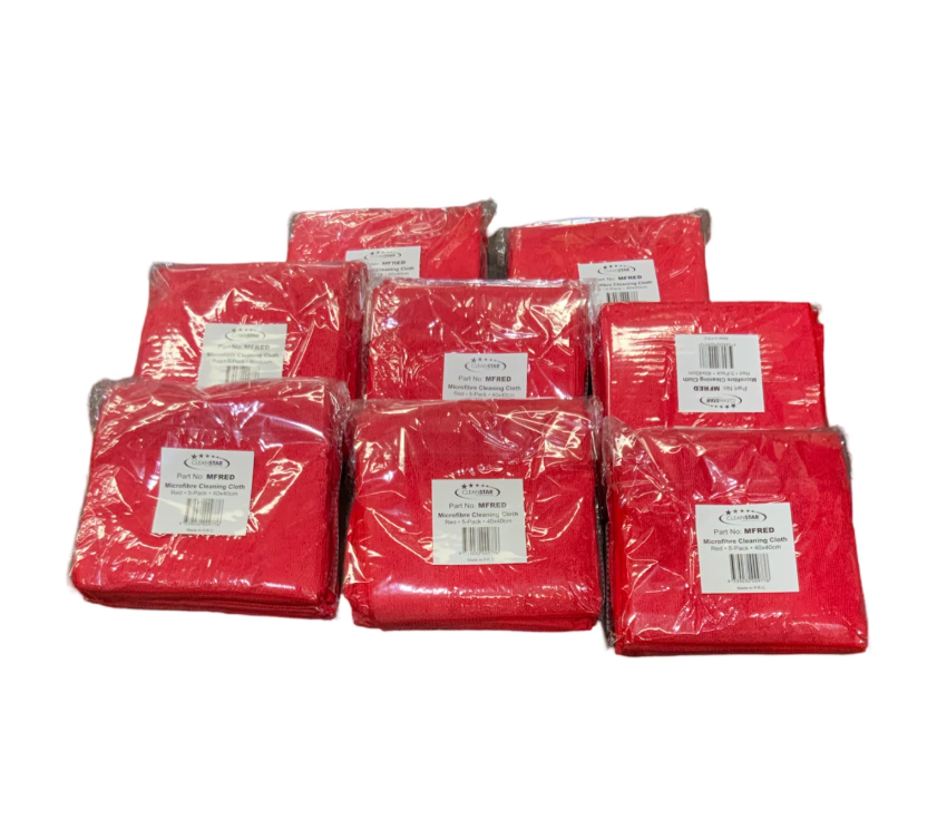 MF CLOTH 40PK  - RED**