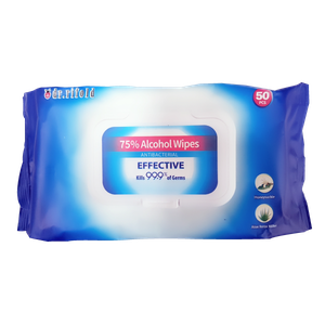 [8957] DR. RIFOLD 75% ALCOHOL WIPES ANTIBACTERIAL 50PCS