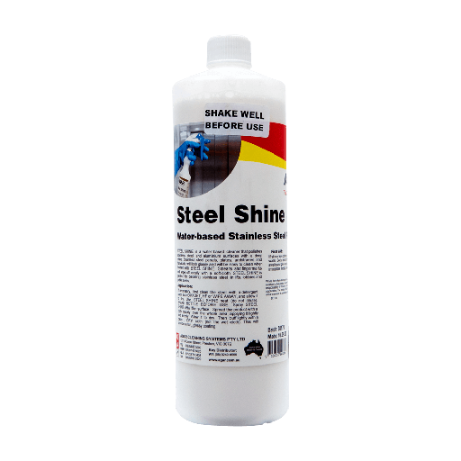 AGAR - STEEL SHINE WATER BASED - STAINLESS STEEL POLISH 1L