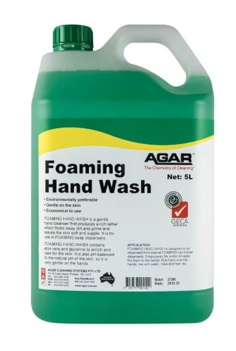 [FOAH5] AGAR - FOAMING HAND WASH 5L