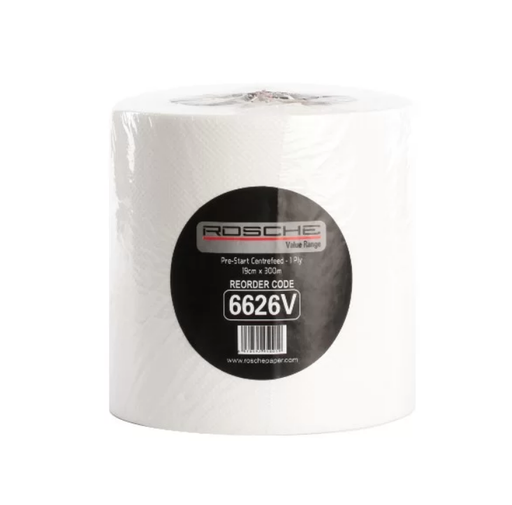 [6626v] ROSCHE "CLASSIC" CENTREFEED 300M "PRE START" SEALED - 4 ROLLS/CTN
