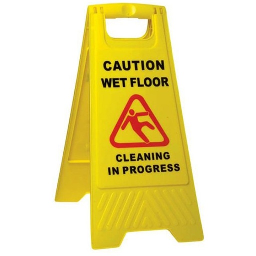 [63300129] CAUTION SIGN "WET FLOOR" YELLOW