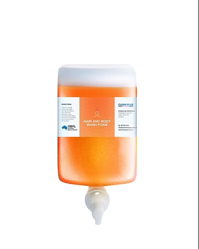 CLEAN PLUS - HAIR AND BODY WASH FOAM 1L