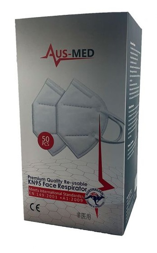 [MASK50-KN95] CLEANSTAR - KN95 DISPOSABLE FACE MASKS WITH EAR LOOPS - BOX OF 50