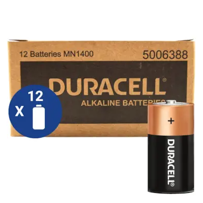 [230005] DURACELL BATTERY C CELL STANDARD PACK 12