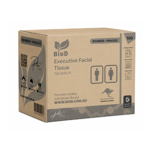 [P900232] (INDIGENOUS OWNED) BIOD EXECUTIVE FACIAL TISSUE 2PLY 100 SHEETS X 32